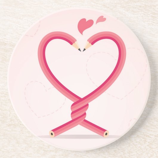 愛の鉛筆 コースター (正面)