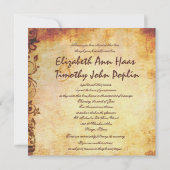 愛の錨 ウェディング招待状 招待状 (裏面)