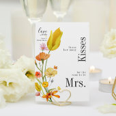 愛の開花どれだけのキスブライダルシャワーカード 招待状