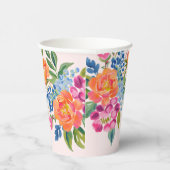 愛の開花はっきりしたフローラブライダルシャワー 紙コップ (右)