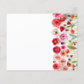 愛の開花アドバイスとウィッシュブライダルシャワーカード (裏面)