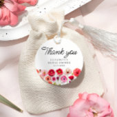 愛の開花カラフルブライダルシャワーありがとう フェイバータグ