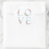 愛の開花バラフローラ ラウンドシール (バッグ)