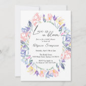 愛の開花フローラブライダルシャワー 招待状 (正面)