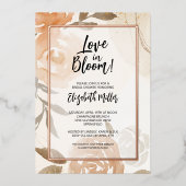愛の開花フローラブライダルシャワー 箔招待状 (正面)