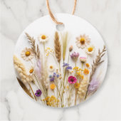 愛の開花ブライダルシャワーありがとう フェイバータグ (裏面)