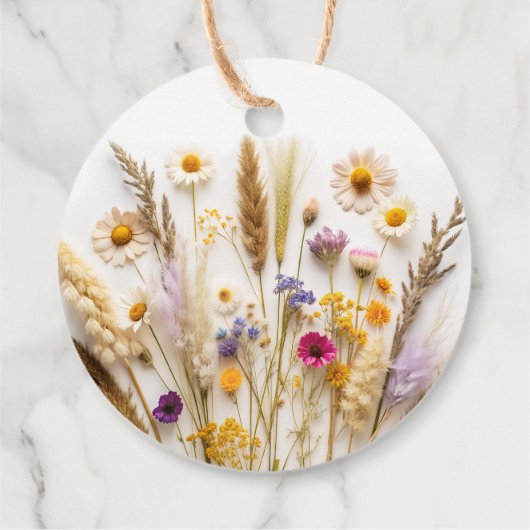 愛の開花ブライダルシャワーありがとう フェイバータグ (裏面)