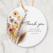 愛の開花ブライダルシャワーありがとう フェイバータグ (正面)