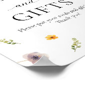 愛の開花ブライダルシャワーカードとギフト ポスター (角)