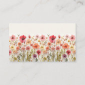 愛の開花ブライダルシャワーギフト登録カード エンクロージャーカード (裏面)