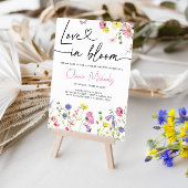 愛の開花ブライダルシャワーフローラ 招待状