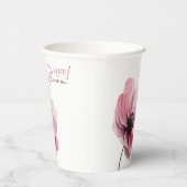 愛の開花ミニマルブライダルシャワー 紙コップ (右)