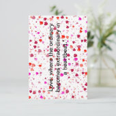 「愛の開花モダン：バレンタインデープリント」 サンキューカード (スタンド正面)