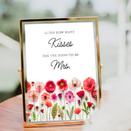 愛の開花ワイルドフラワーどのように多くのキスゲーム ポスター