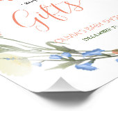 愛の開花ワイルドフラワーカードとギフトサイン フォトプリント            (角)