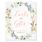 愛の開花ワイルドフラワーカードとギフトサイン フォトプリント            (正面)