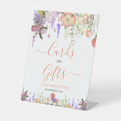 愛の開花ワイルドフラワーカードとギフトサイン 台座サイン (正面)