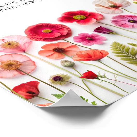 愛の開花ワイルドフラワーデイト夜アイディアデイトjar ポスター (角)