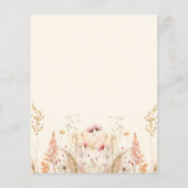 愛の開花ワイルドフラワーバジェットブライダルシャワー (裏面)