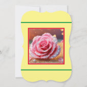 "愛の開花: [カップルの名前]"招待状あなた (裏面)