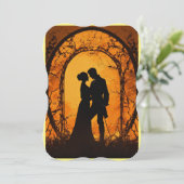 "愛の開花: [カップルの名前]"招待状あなた (スタンド正面)