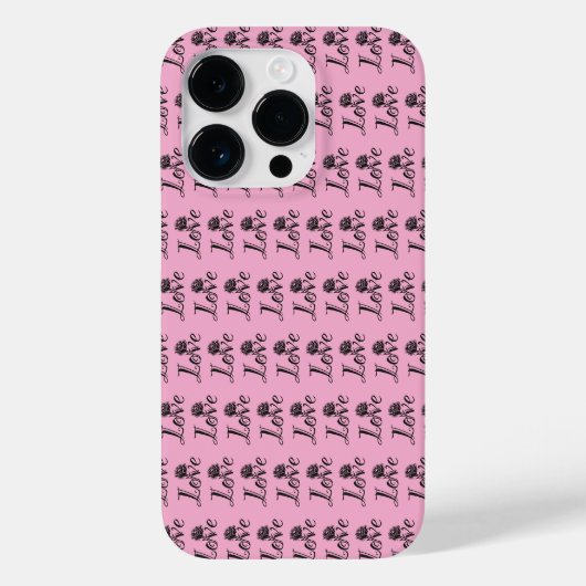 愛の開花:クリエイティブレタリング Case-Mate iPhoneケース (裏面)