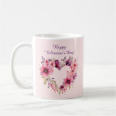 愛の開花 |フローラリース |バレンタインデー コーヒーマグカップ (左)