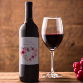 愛の開花 |フローラ |ハッピーバレンタインデー ワインラベル