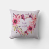 愛の開花 |名前をカスタムする |バレンタインデー クッション (正面)