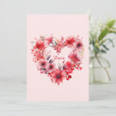 愛の開花 |名前をカスタムする |バレンタインデー シーズンカード (スタンド正面)