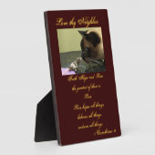 愛の隣人のプラーク フォトプラーク (側面)