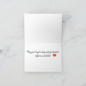 愛の雪だるまカップル シーズンカード (内部)