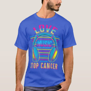 愛の音楽がんSt Jude Breast Cancer Awar Tシャツ