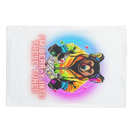 愛の音楽を聴く 枕カバー (裏面-左)