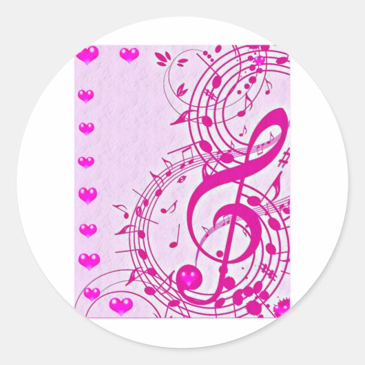 愛の音楽_ ラウンドシール (正面)