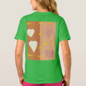 愛の風女子リンガーTシャツ Tシャツ (裏面)