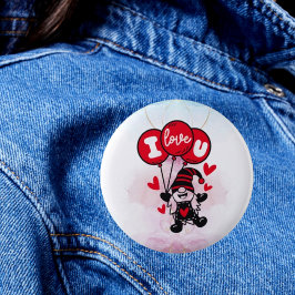 愛の風船：愛するボタン 缶バッジ