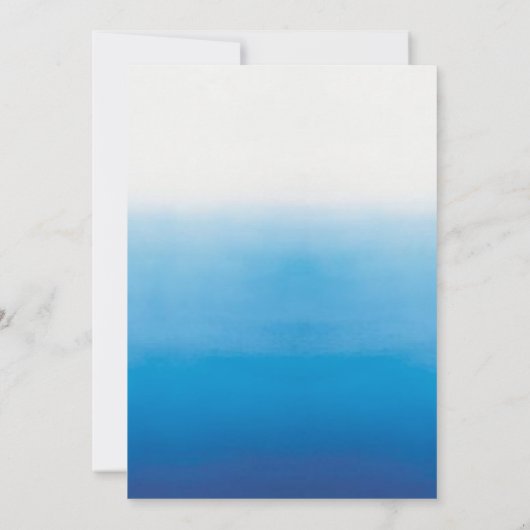 愛の飛行機の旅の目的地の結婚式 招待状 (裏面)