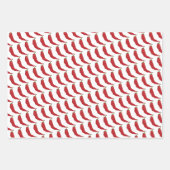 愛の香りを漂わせる赤チリ ラッピングペーパーシート (正面2)