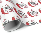 愛の香りを漂わせる赤チリ ラッピングペーパー (ロールコーナー)