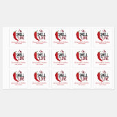 愛の香りを漂わせる赤チリ ラベル (シート)