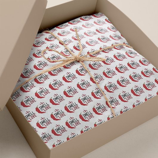 愛の香りを漂わせる赤チリ 薄葉紙