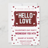 愛の香りコーヒーバブルこんにちは愛のフェスタ 招待状 (正面)