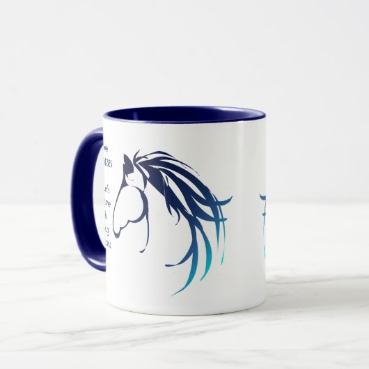 愛の馬そんなに私のおもしろい引用文マグ マグカップ (正面左)