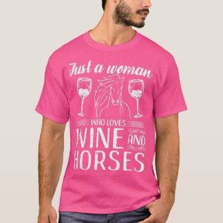 愛の馬ワイン乗馬 Tシャツ