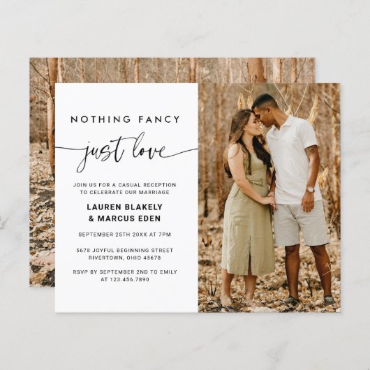 愛の駆ファンシーけ落ち結婚は予算なし (正面/裏面)