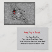 愛の骨格手 名刺 (正面/裏面)