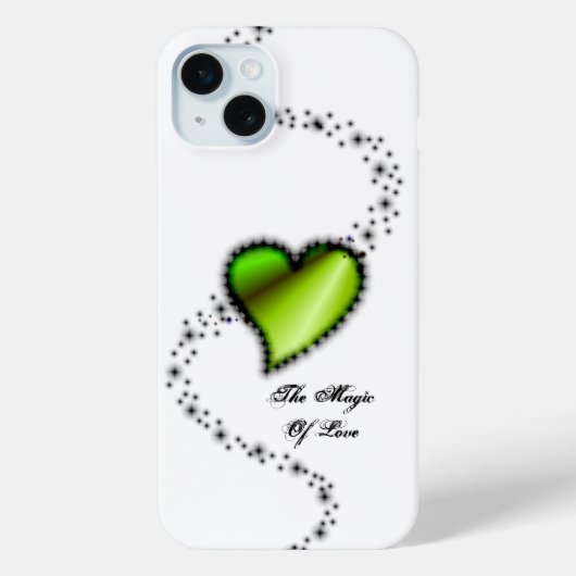 愛の魔法、レインボーハートと星 Case-Mate iPhoneケース (裏面)