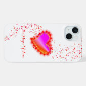 愛の魔法、虹のハートと星 iPhoneケース (裏面横)