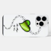 愛の魔法、虹色のハートと星 iPhoneケース (裏面横)